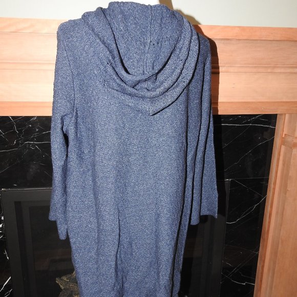 J Jill Pure Jill Hooded Sweater Tunic - Picture 2 of 2